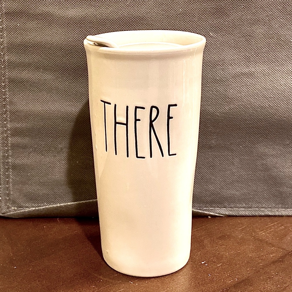 🌟 Rae Dunn “There” Ceramic Hot Tumbler